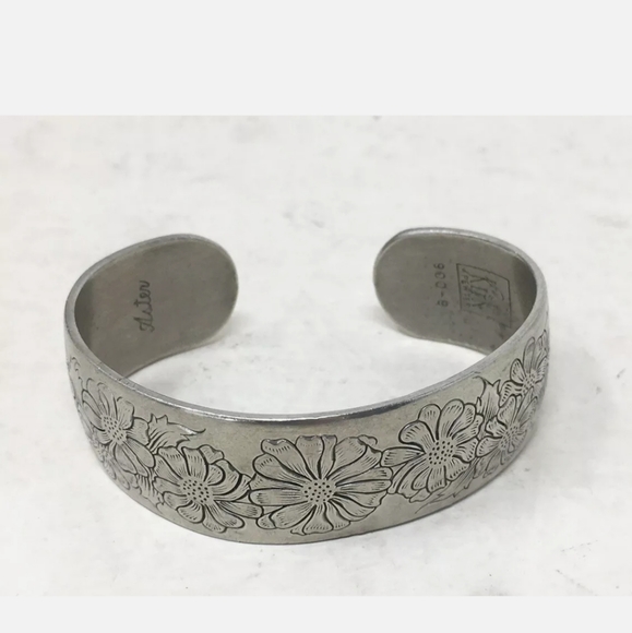 Vintage Kirk Stieff Pewter Cuff Bracelet - Picture 7 of 8